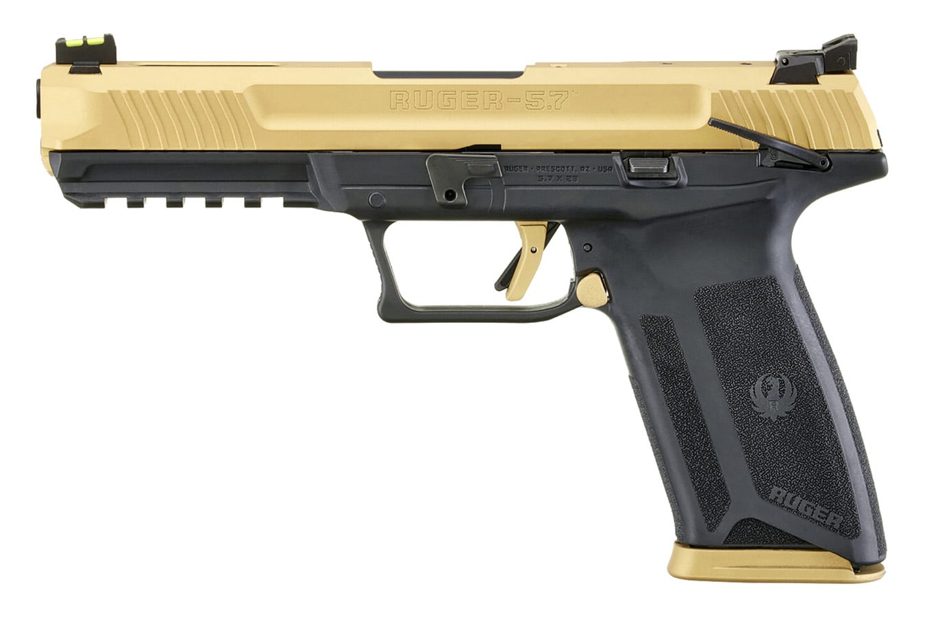Ruger Ruger-57 5.7x28mm Limited-Edition Pistol with Cerakote Gold Accents