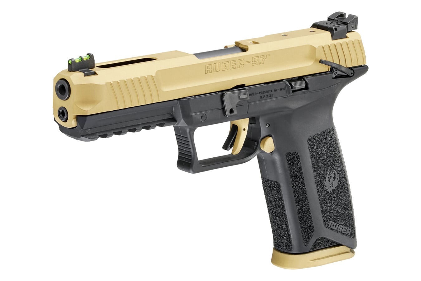 Ruger Ruger-57 5.7x28mm Limited-Edition Pistol with Cerakote Gold Accents