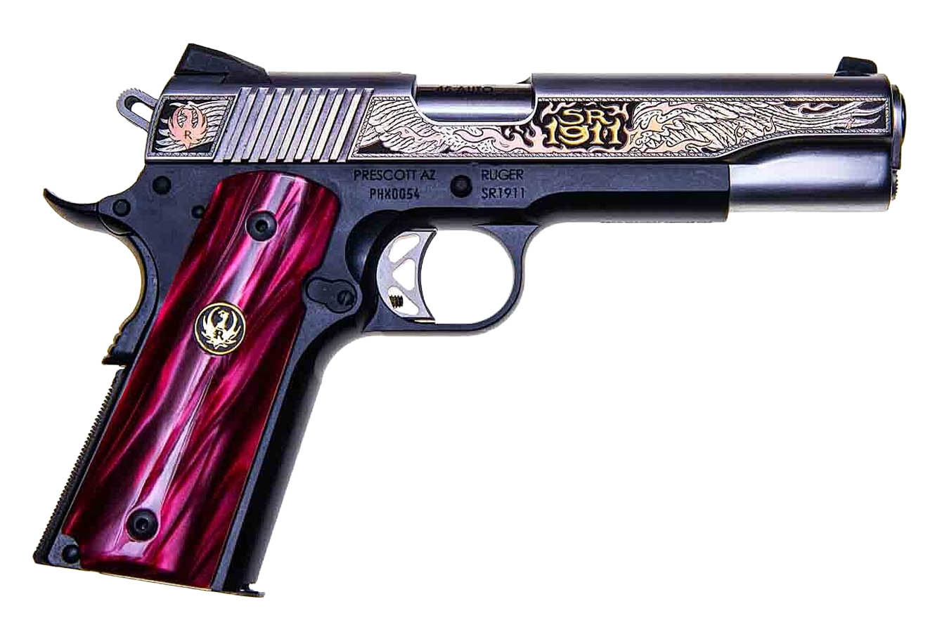 RUGER SR1911 Phoenix 45 ACP Special Edition Semi-Auto Pistol with Engraving