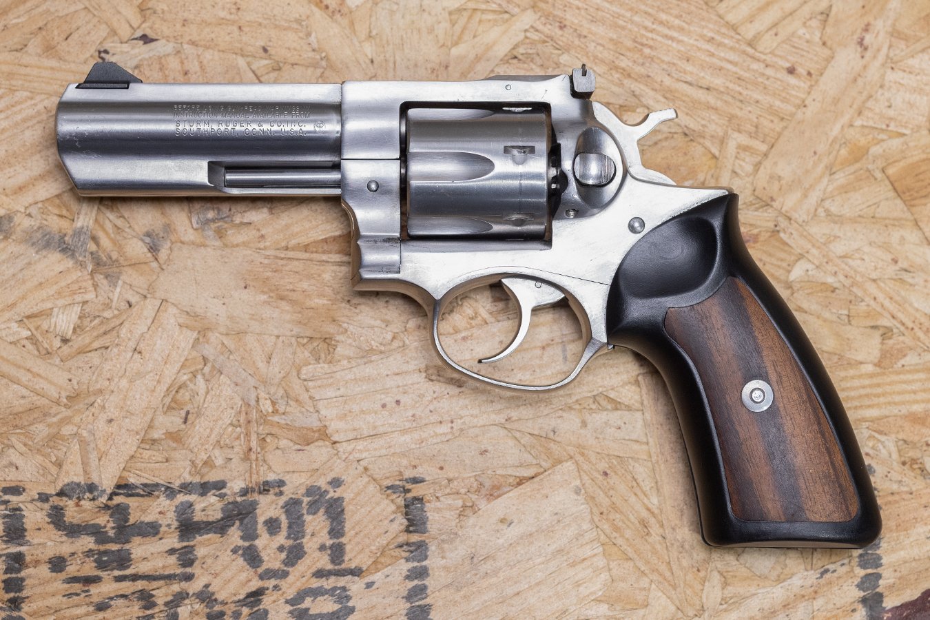 RUGER GP100 357 Mag Police Trade-In Revolver Stainless (Rear Sight Broken)