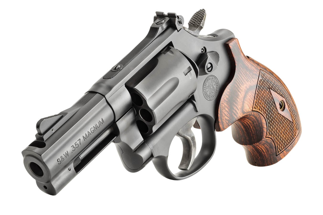 SMITH AND WESSON Model 586 L-Comp .357 Magnum Performance Center Double-Action Revolver