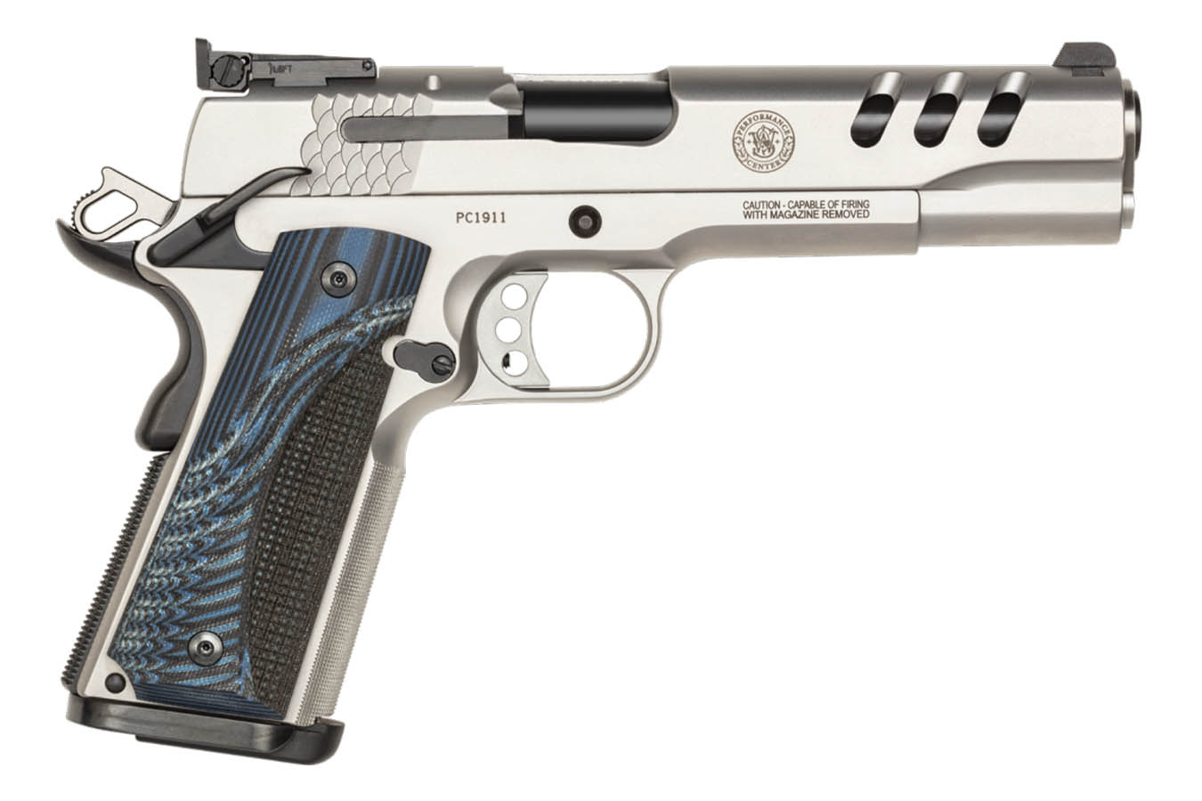 SMITH AND WESSON SW1911 45 ACP Performance Center with Ported Slide