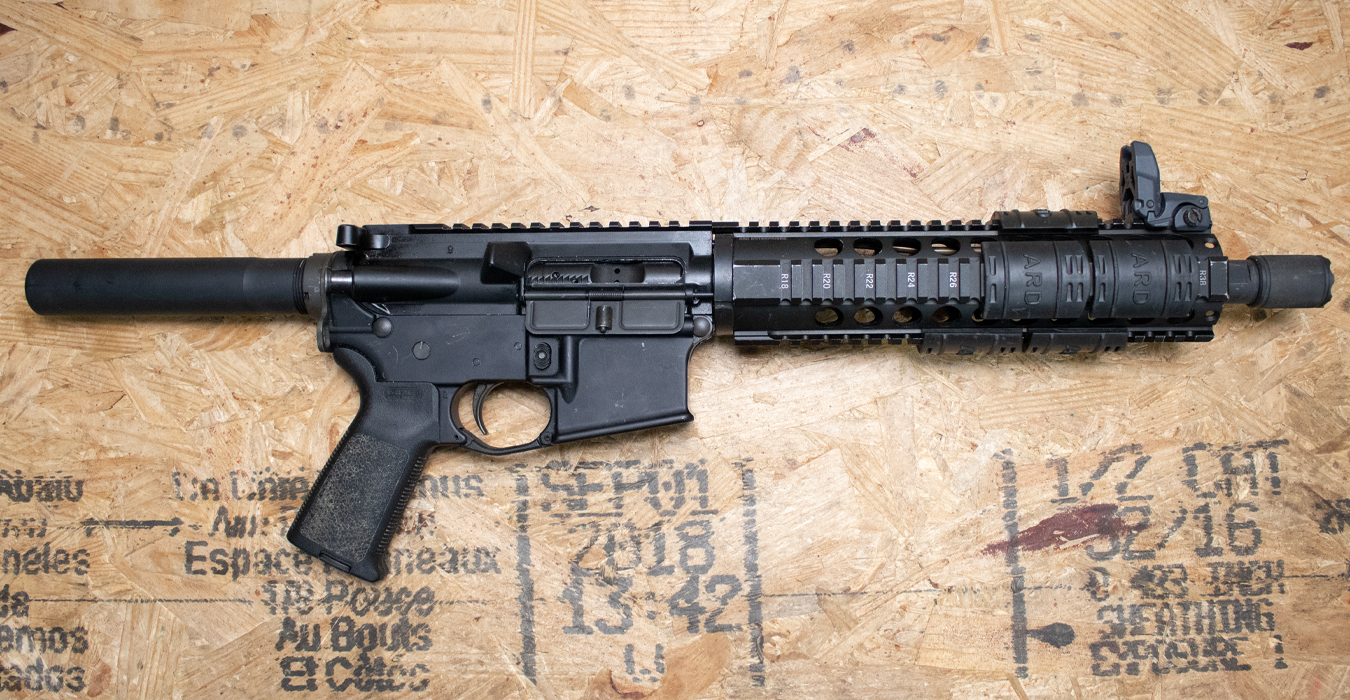 ANDERSON MANUFACTURING AM-15 5.56mm Semi-Auto Pistol with Quad Rail Handguard (Magazine Not Included)
