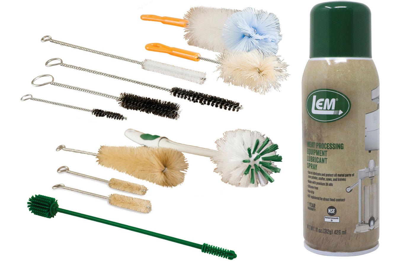 LEM Stuffer Cleaning Kit with Silicone Brush