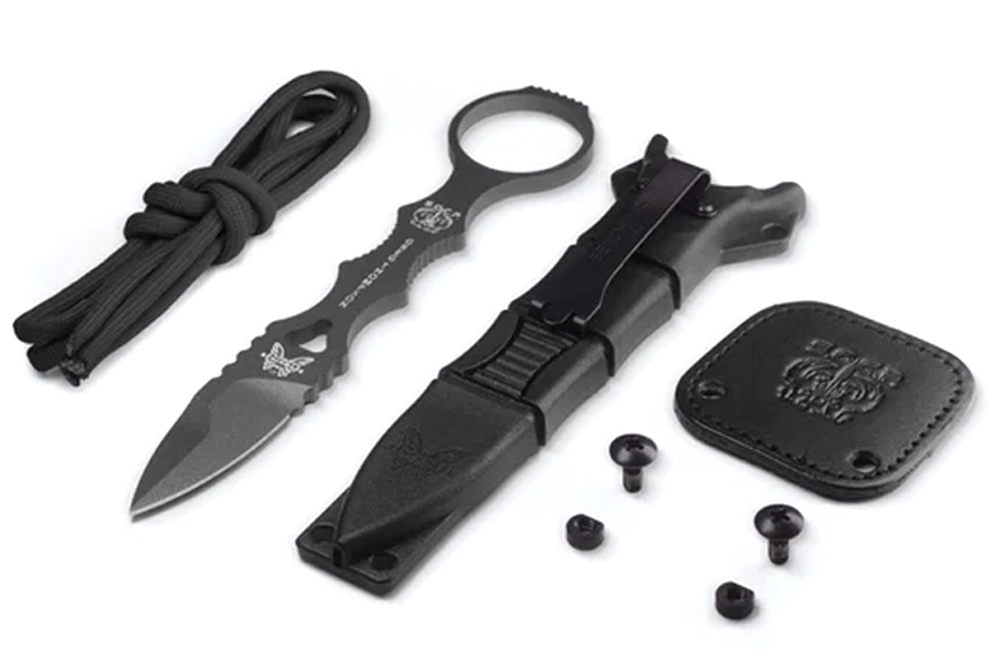 Benchmade Knife Mini SOCP Dagger Tungsten Grey Cerakote