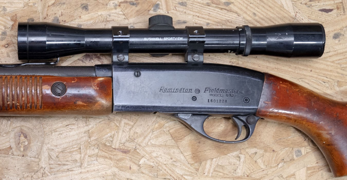REMINGTON Fieldmaster 572 Slide-Action 22S/L/LR Police Trade-In Rifle with Scope