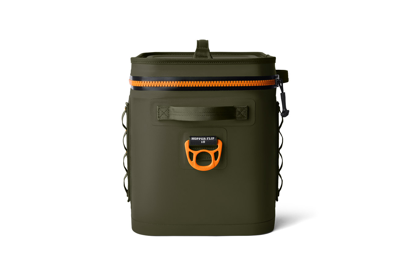 YETI COOLERS Hopper Flip 18 Soft Cooler Olive and King Crab Orange