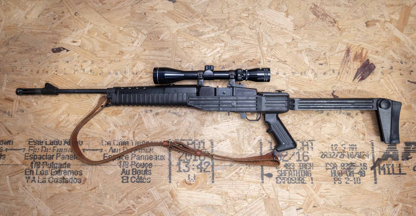 RUGER Mini-14 Ranch 223Rem Police Trade-In Rifle with Scope and Folding Stock (Mag Not Included)