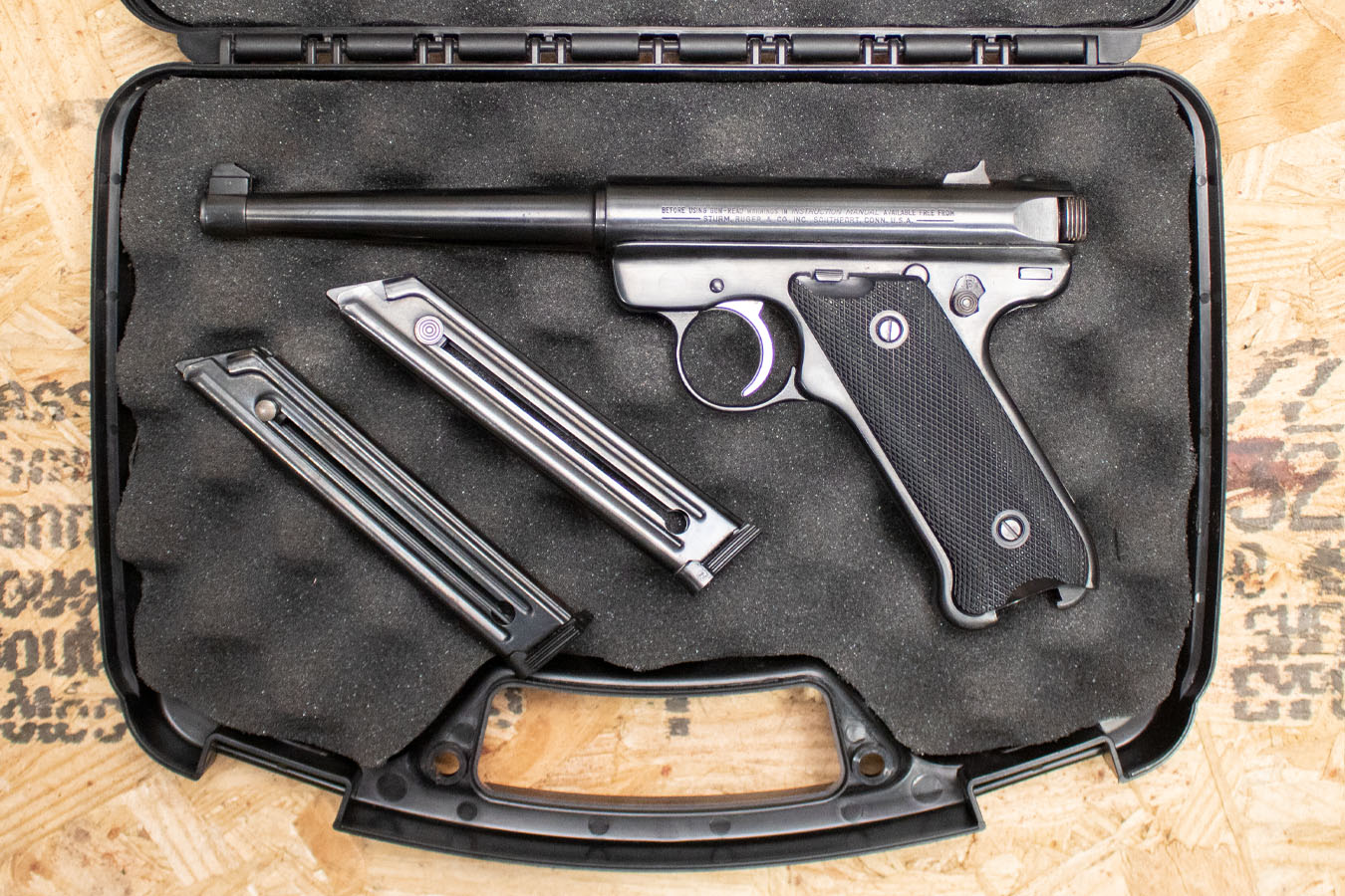 RUGER MK II 22LR Police Trade-In Pistol with Extra Magazine and Case