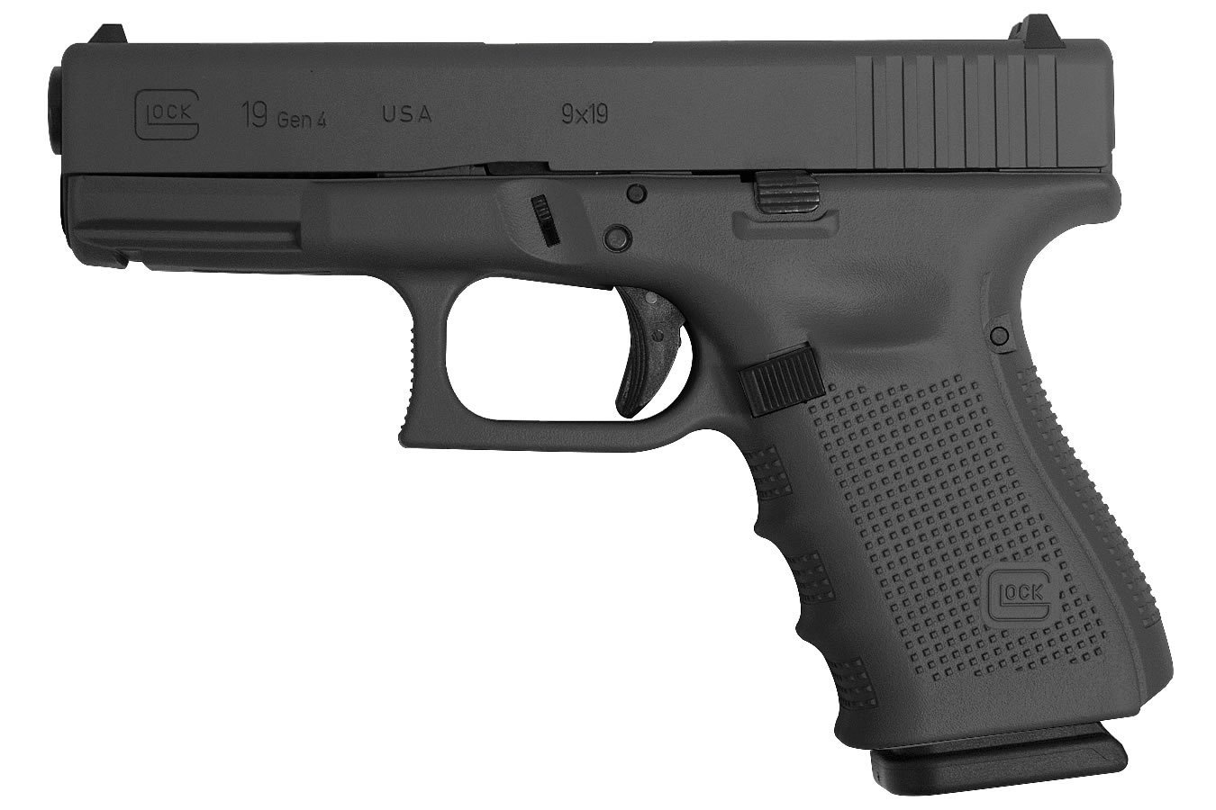 GLOCK 19 Gen4 9mm 15-Round Pistol with Cerakote Elite Smoke Finish