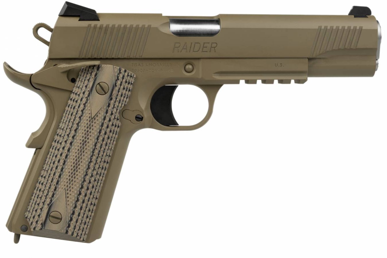 Tisas 1911 Raider B9RDG 9mm Full-Size Pistol with FDE Cerakote Finish