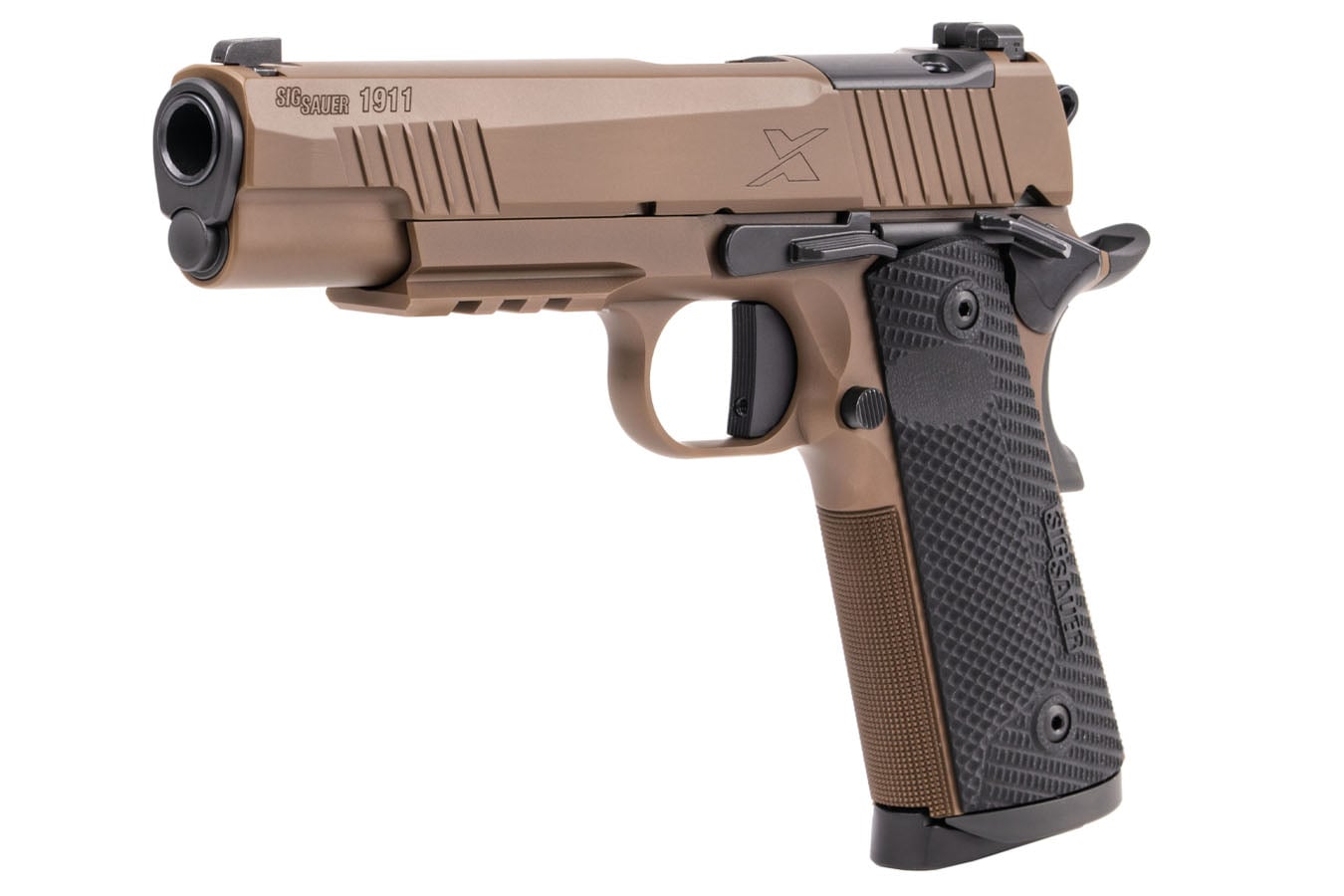 SIG SAUER 1911 XFull 45ACP Optic Ready Pistol with Coyote Tan Finish and Shield RMS-c Footprint