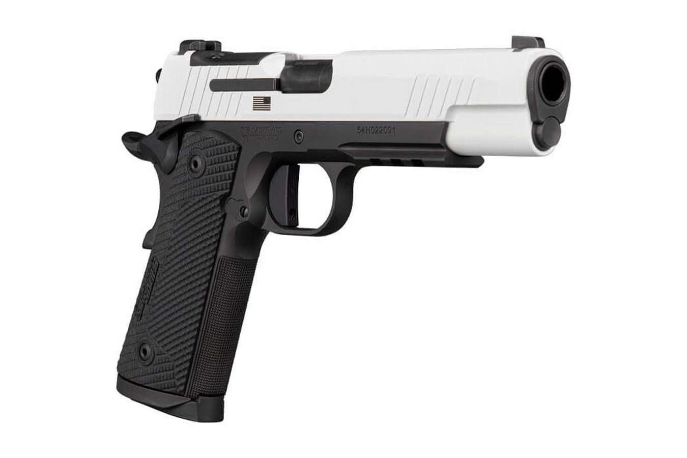 SIG SAUER 1911X 45 ACP TPUSA Limited-Edition Freedom Series Pistol with White Cerakote Finish
