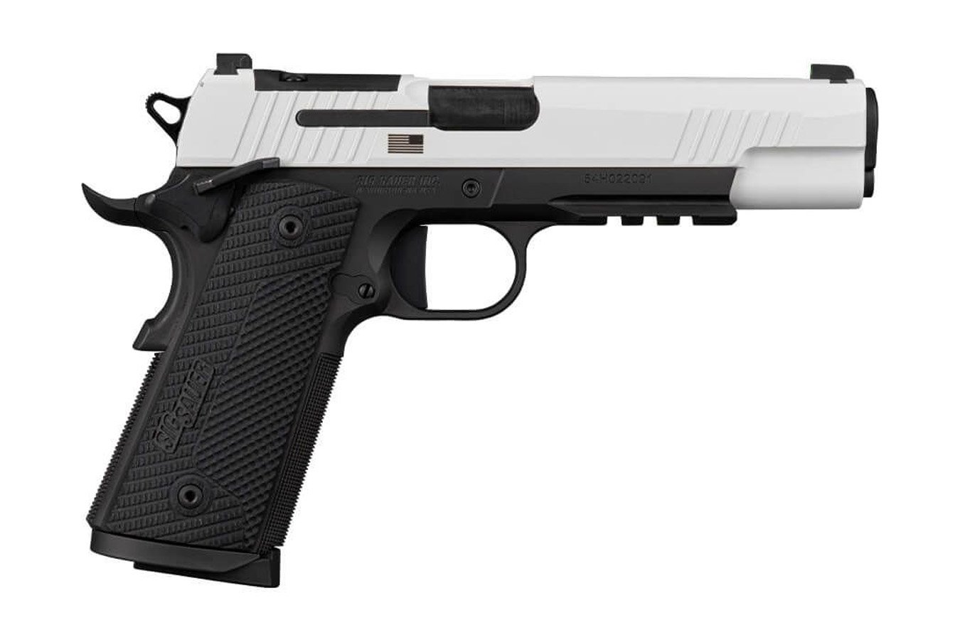 SIG SAUER 1911X 45 ACP TPUSA Limited-Edition Freedom Series Pistol with White Cerakote Finish