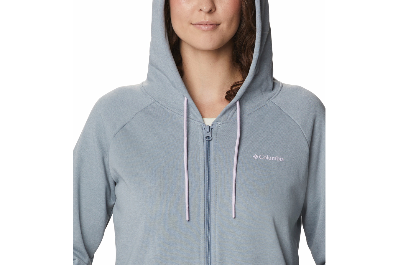 Columbia Women`s Logo French Terry Full Zip Hoodie
