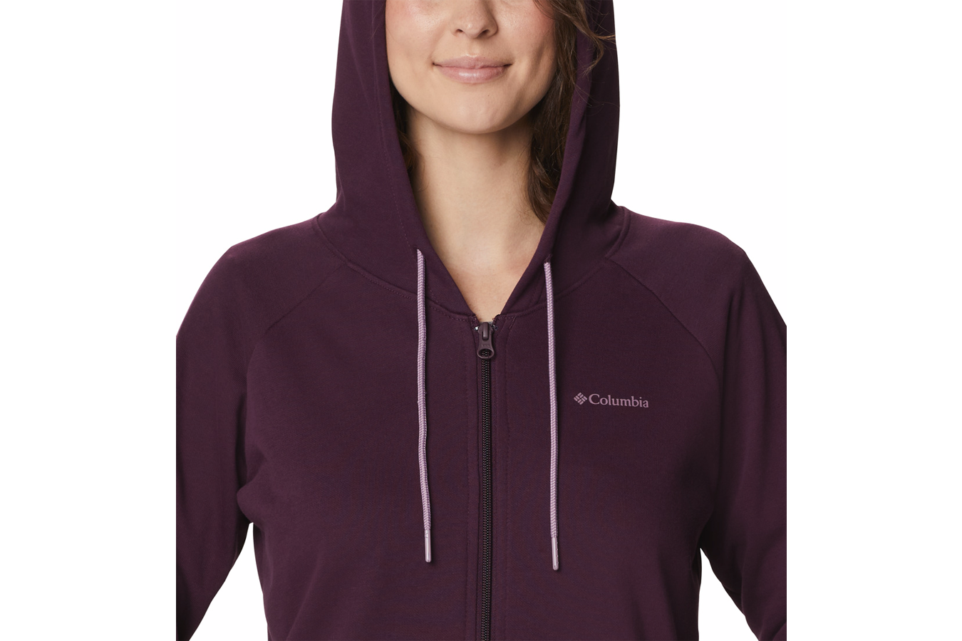 Columbia Women`s Logo French Terry Full Zip Hoodie