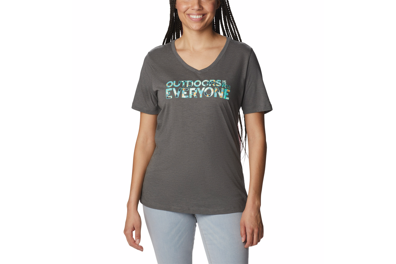 Columbia Women`s Bluebird Day Relaxed V Neck Tee