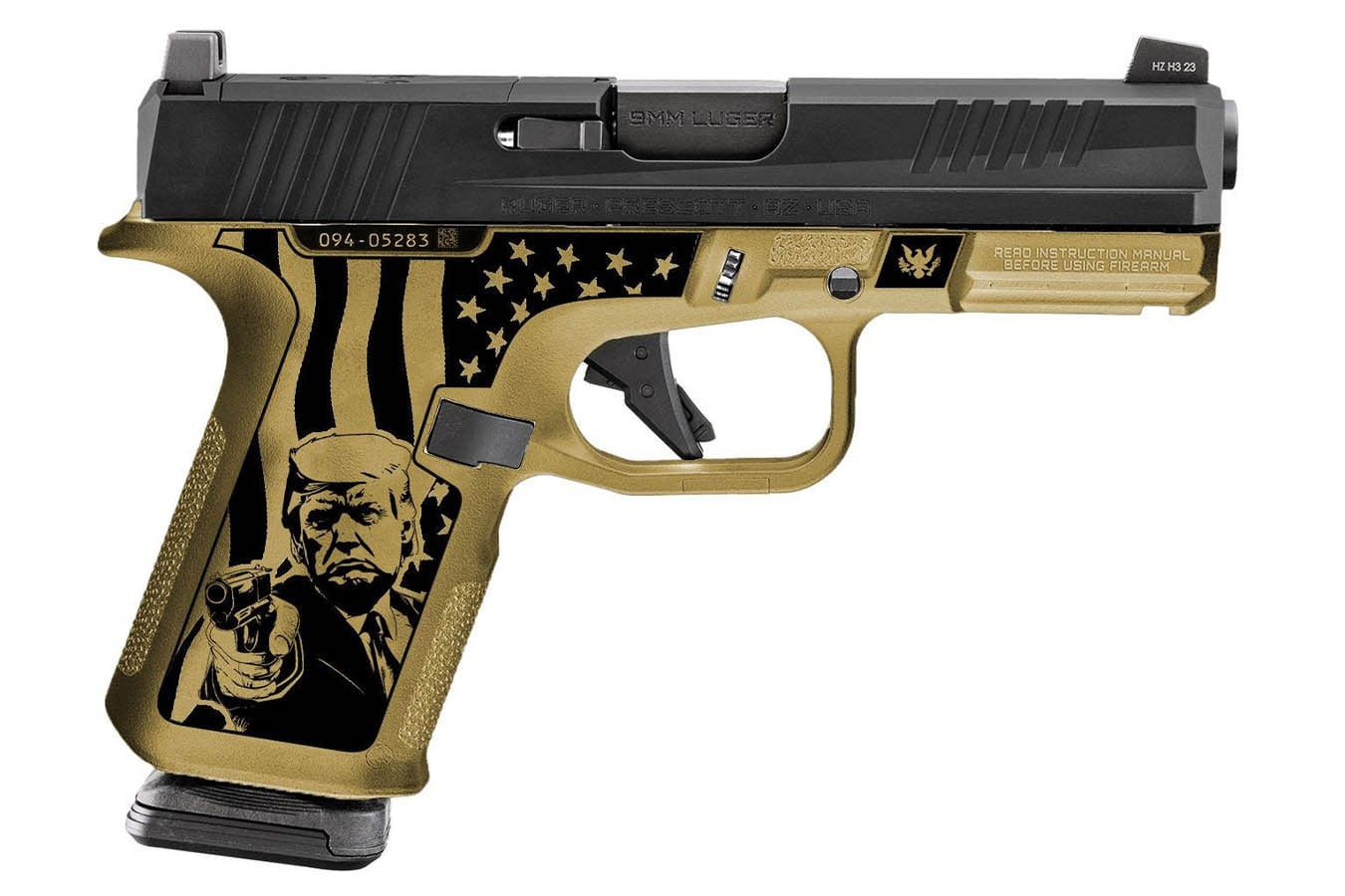 RUGER RXM 9mm Optic Ready 15+1 Don Wick Special Edition Donald Trump Pistol