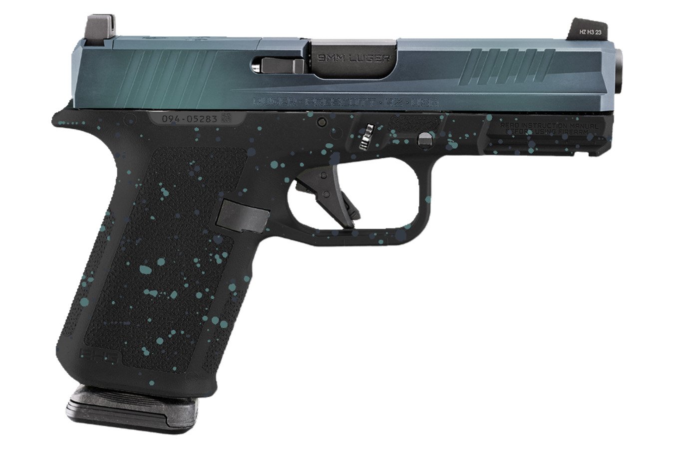 RUGER RXM 9mm Optic Ready Striker-Fired Limited Edition Pistol with Northern Lights Splatter Finish