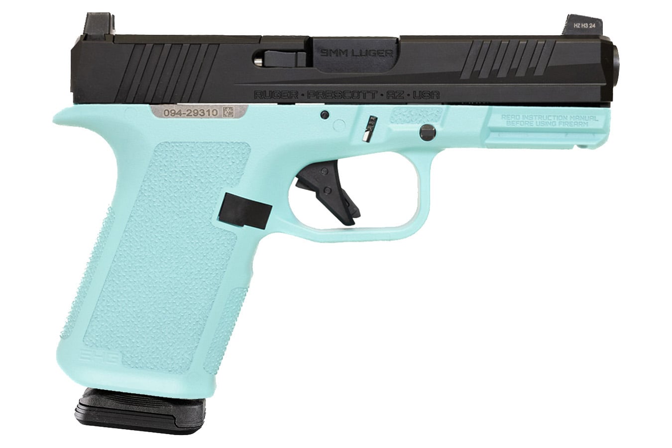 Ruger RXM 9mm Optic Ready 15+1 Striker-Fired Pistol with Robin`s Egg Blue Finish