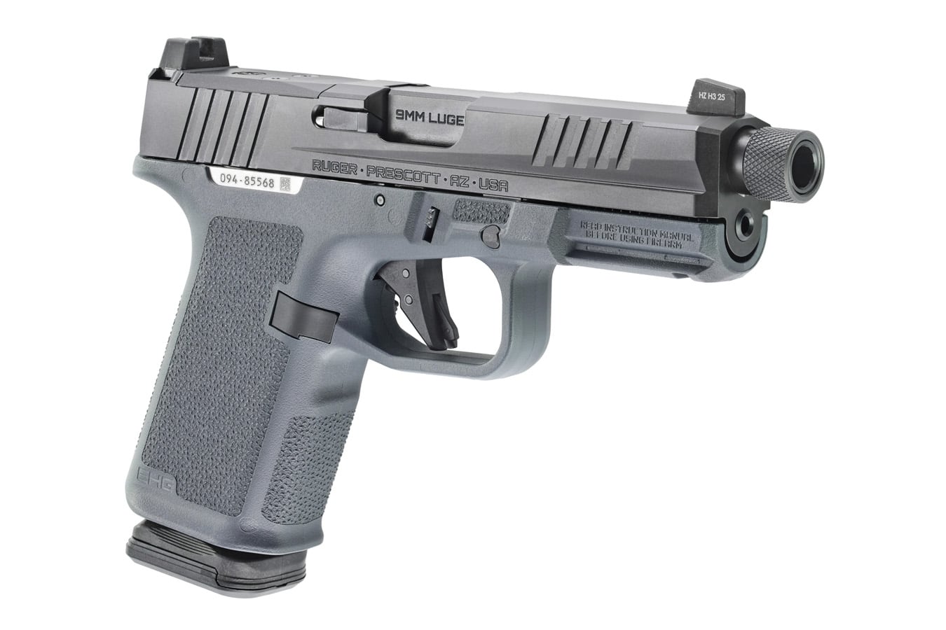 RUGER RXM 9mm Pistol with Gray Magpul Frame and Threaded Barrel