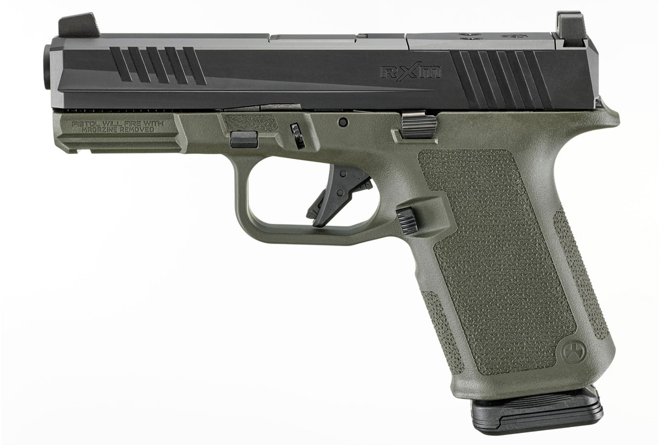 RUGER RXM 9mm Optic Ready Pistol with ODG Frame and Black Slide