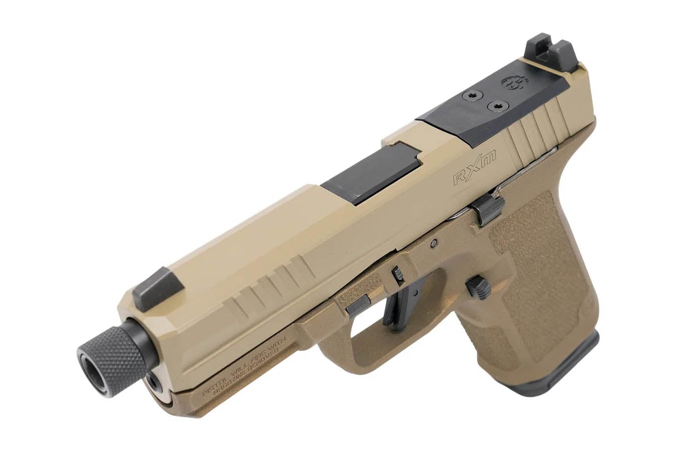 RUGER RXM 9mm Optic Ready Pistol with FDE Finish and Threaded Barrel