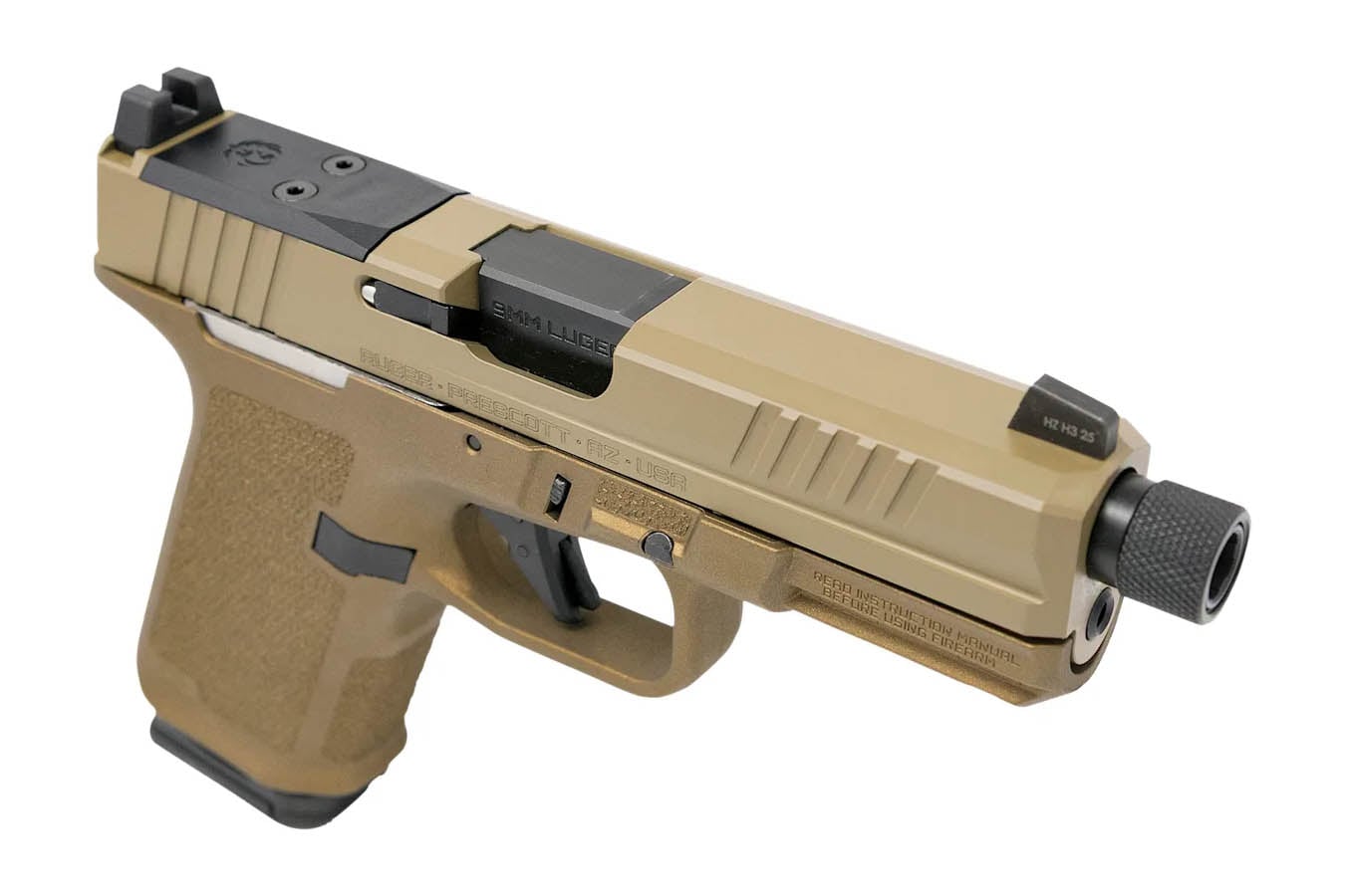 RUGER RXM 9mm Optic Ready Pistol with FDE Finish and Threaded Barrel