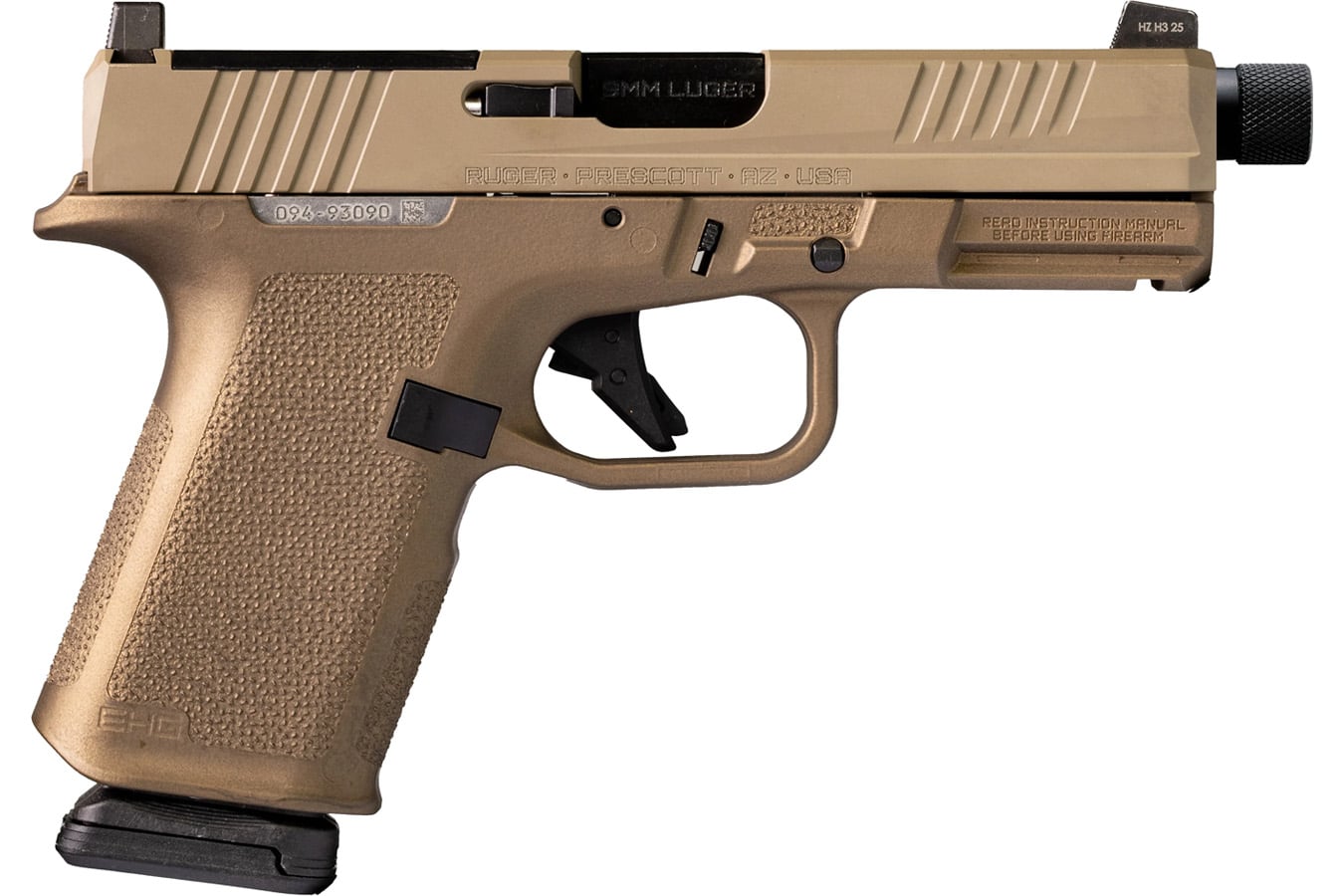 Ruger RXM 9mm Optic Ready Pistol with FDE Finish and Threaded Barrel