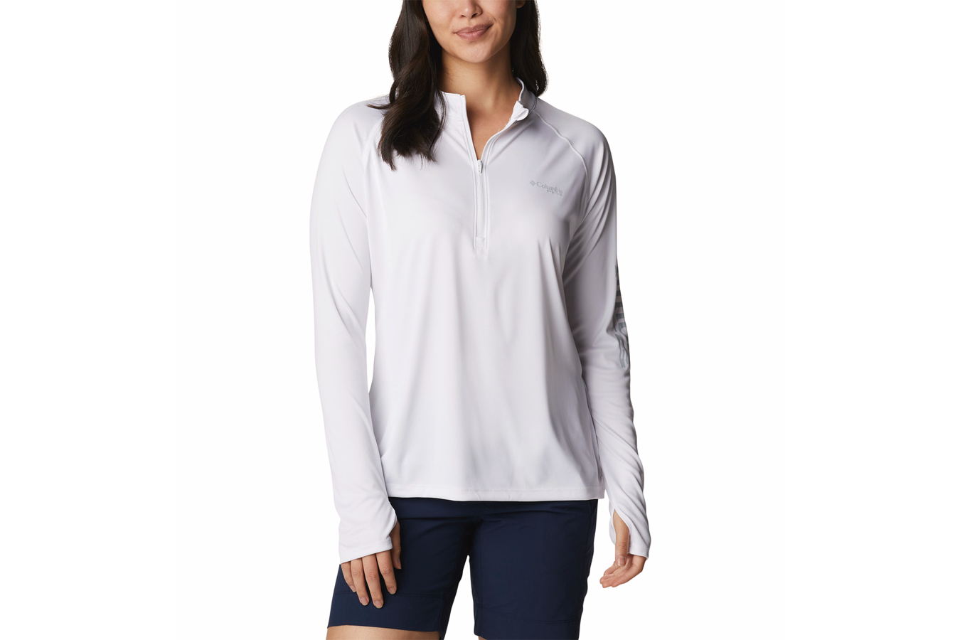 Columbia Women's PFG Tidal Tee Quarter Zip Long Sleeve Shirt