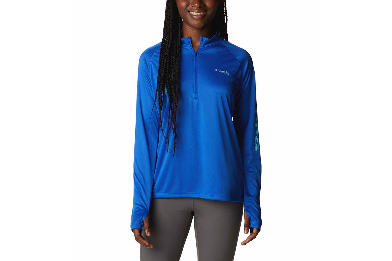 Columbia Women's PFG Tidal Tee Quarter Zip Long Sleeve Shirt