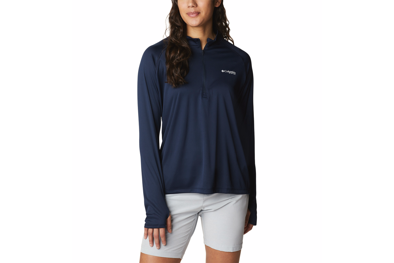 Columbia Women's PFG Tidal Tee Quarter Zip Long Sleeve Shirt