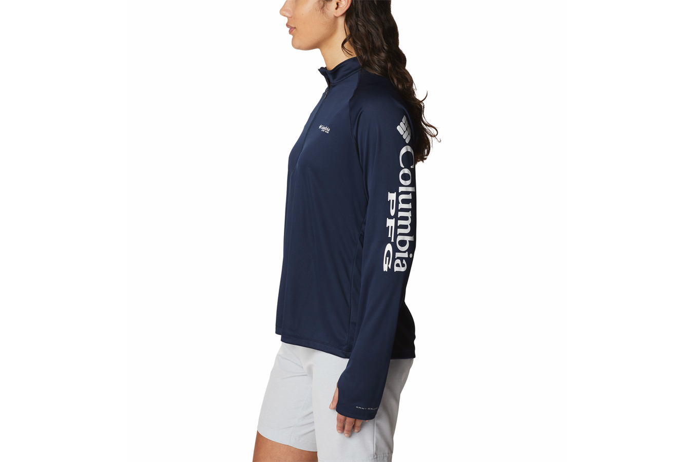 Columbia Women's PFG Tidal Tee Quarter Zip Long Sleeve Shirt