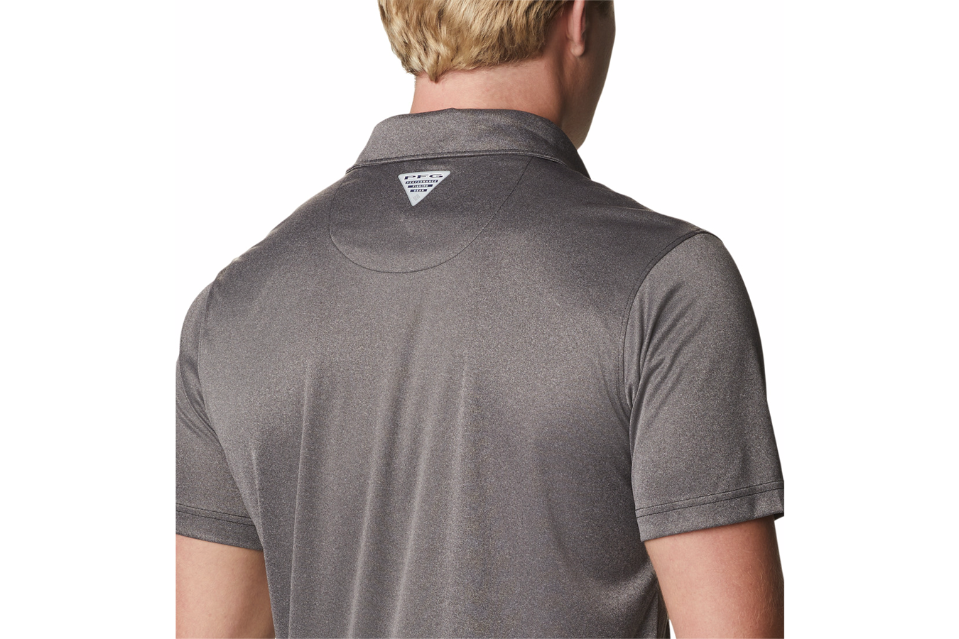 Columbia Men`s Terminal Tackle Heather Short-Sleeve Polo