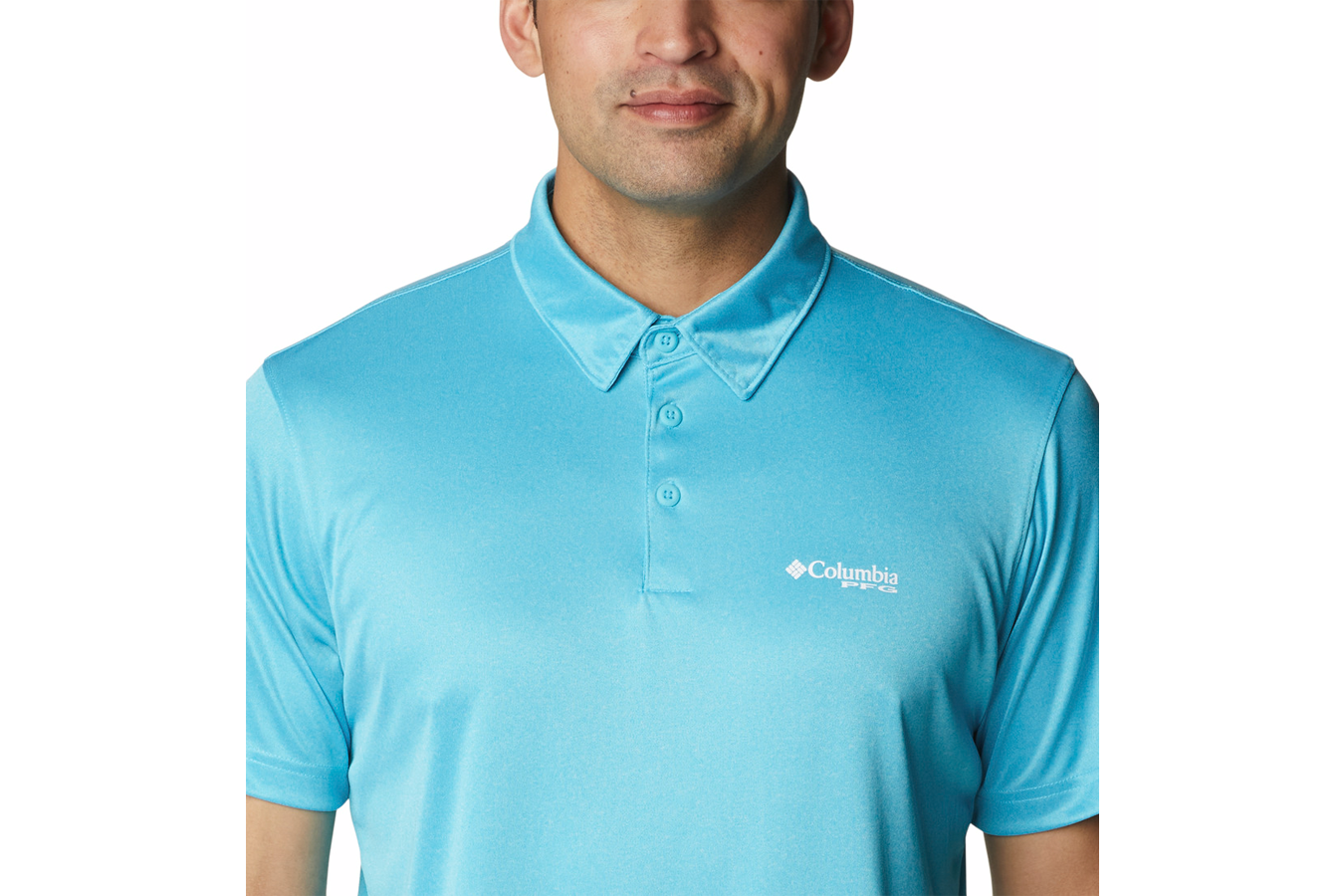 Columbia Men`s Terminal Tackle Heather Short-Sleeve Polo