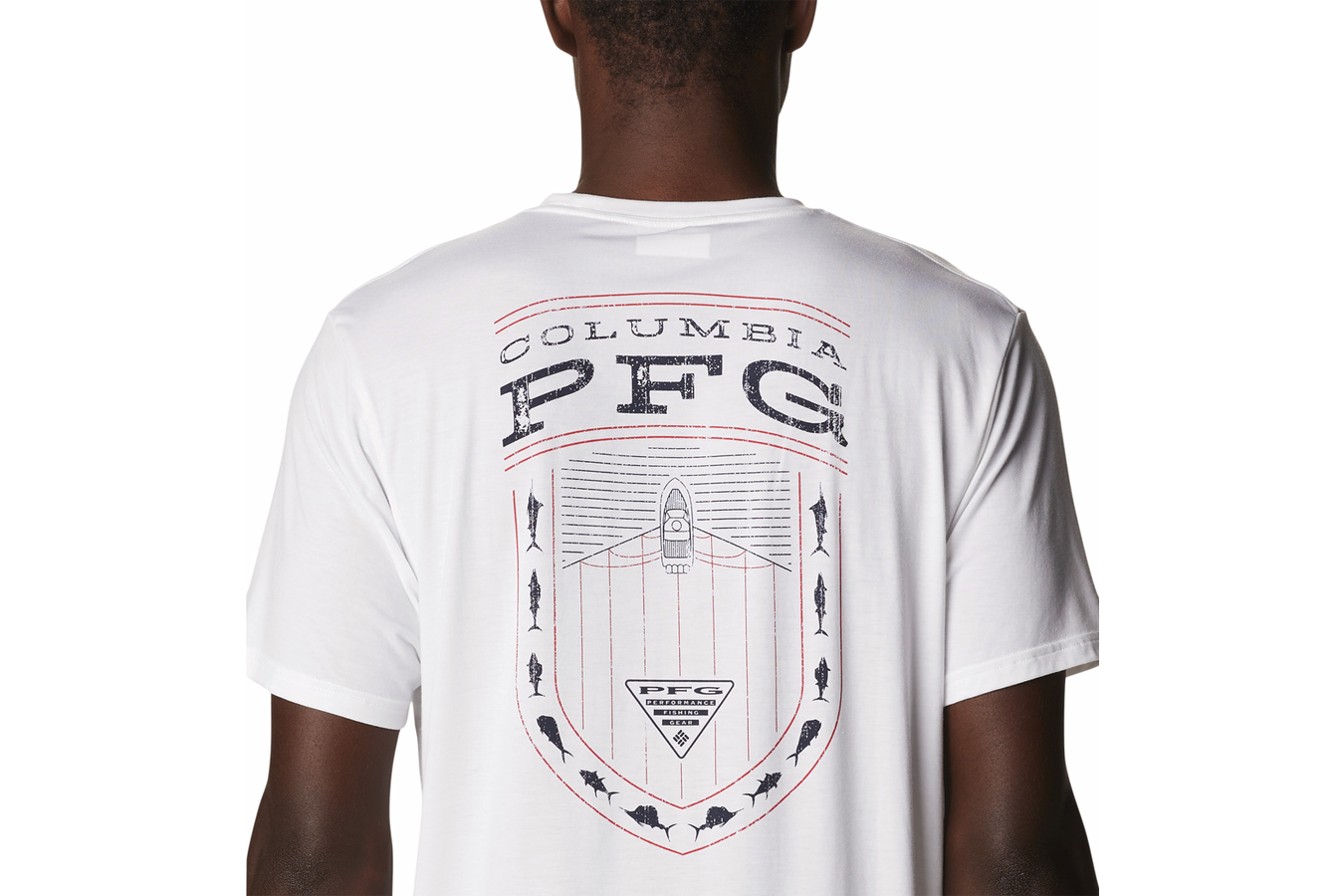 Columbia PFG Boat Badge Short Sleeve Tech Tee