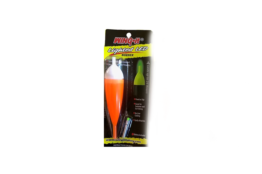 Wing It LED Lighted Bobber Large Orange and White