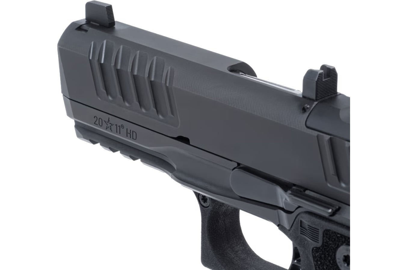 STACCATO HD P4 Duty Preferred 9mm 2011 Optic Ready Pistol with Trijicon Night Sights and 3 Magazines (Glock Mag Compatible)