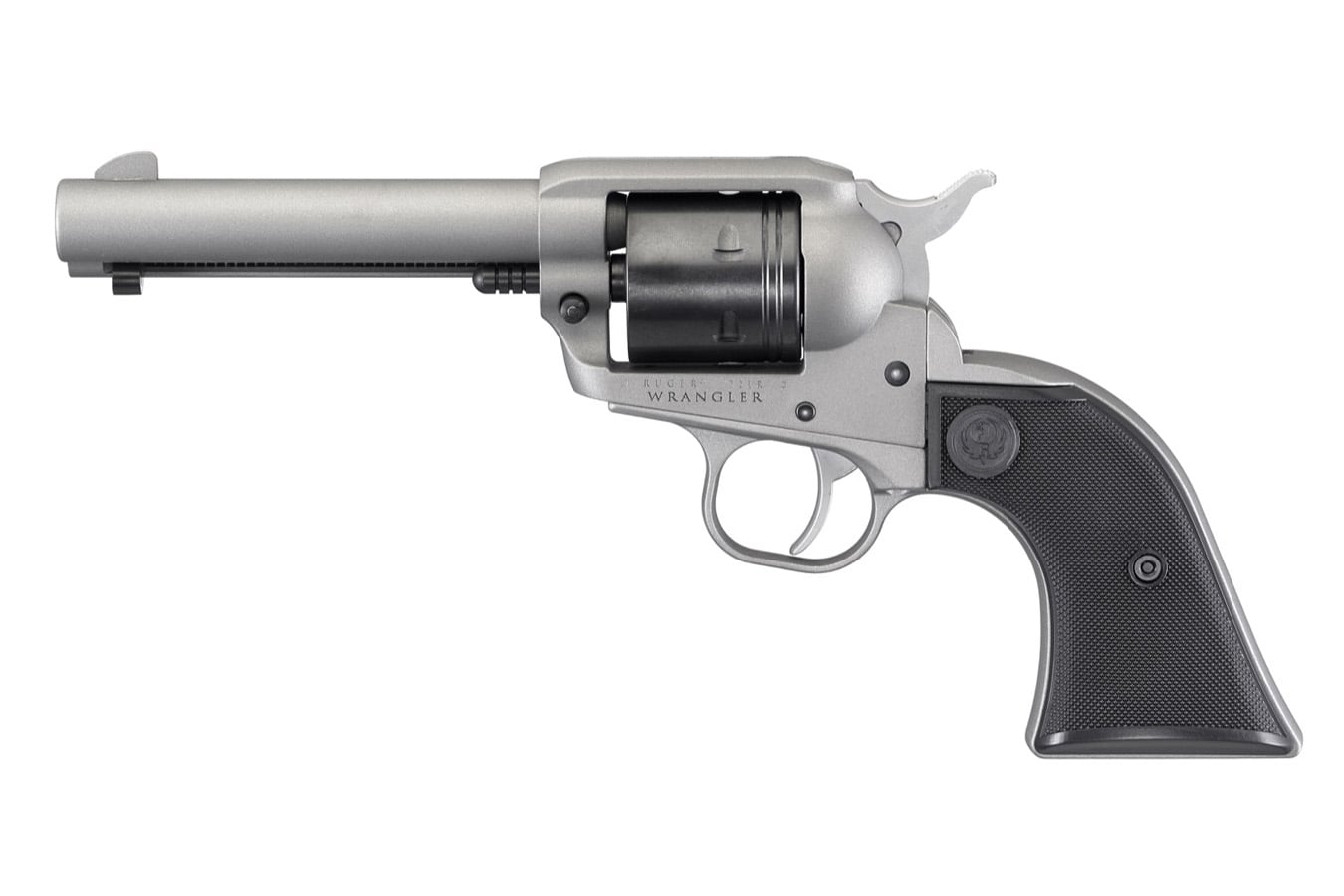 RUGER Wrangler 22LR Silver Cerakote Single-Action Revolver
