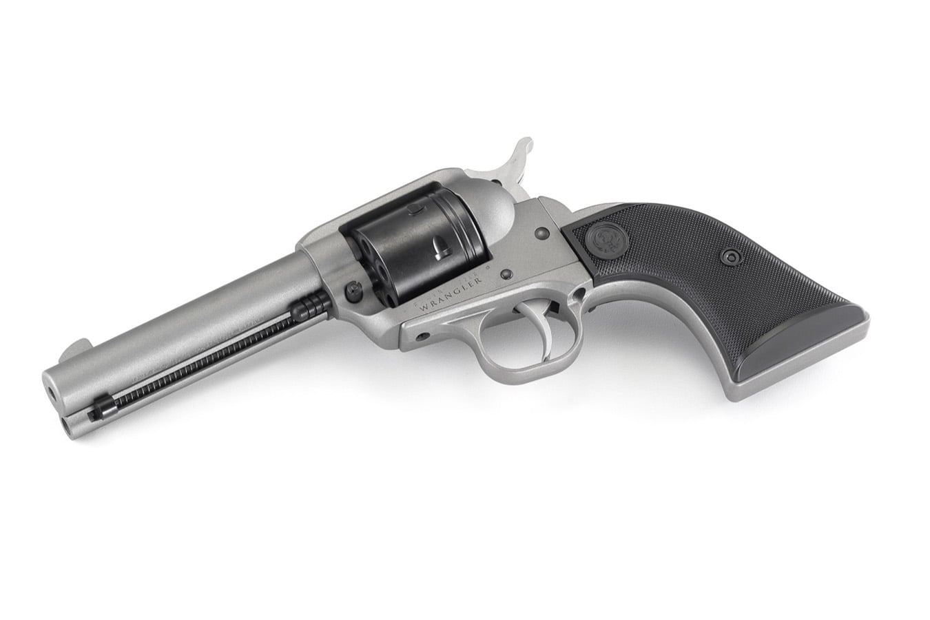RUGER Wrangler 22LR Silver Cerakote Single-Action Revolver
