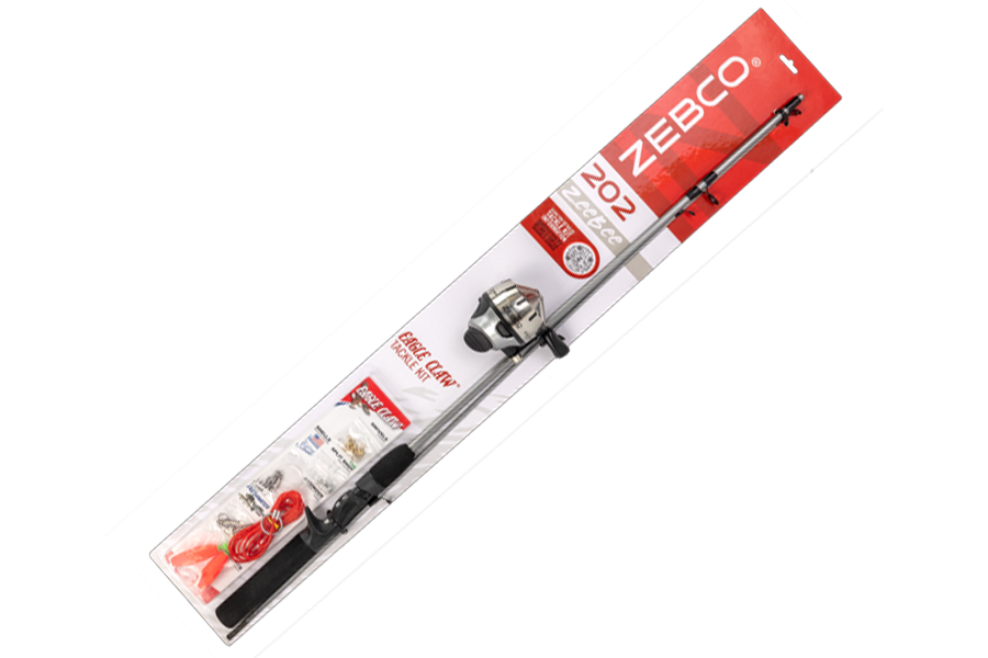 ZEBCO 202 ZeeBee 5 ft 6 in Spincast Combo with Eagle Claw Tackle Kit