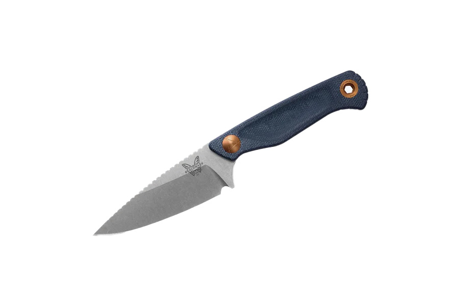 BENCHMADE KNIFE Dacian | Blue Denim Micarta Fixed Blade Knife