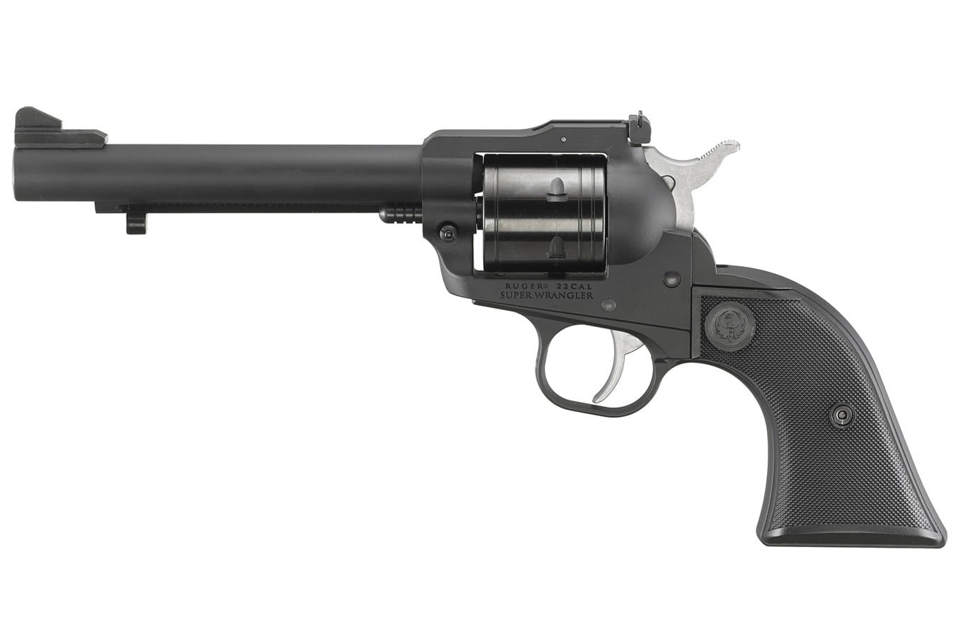 RUGER Super Wrangler 22LR/22 Magnum Revolver with Black Cerakote Finish