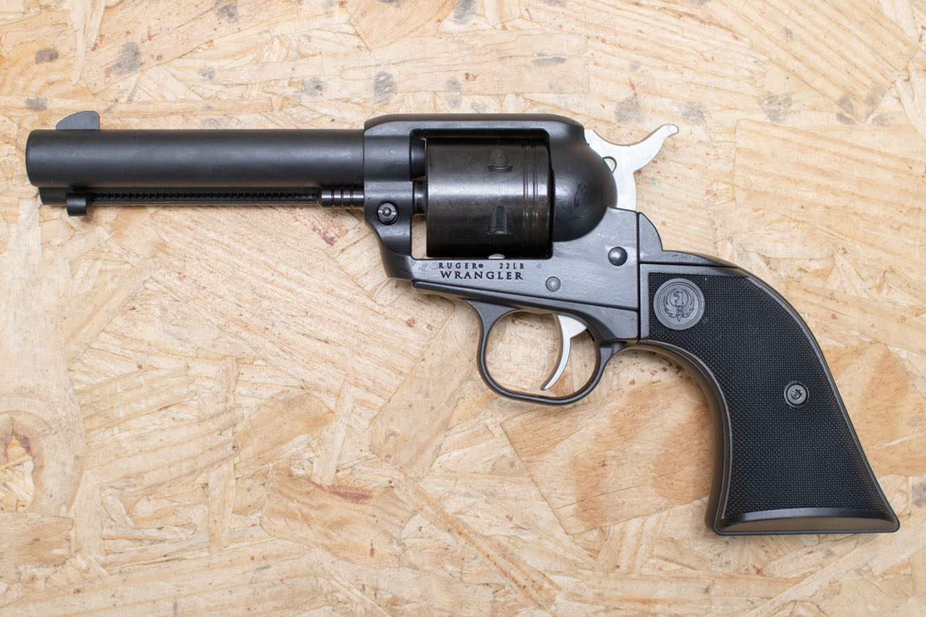 RUGER Wrangler 22LR Used Trade-In Single-Action Revolver w/Black Cerakote Finish, Box