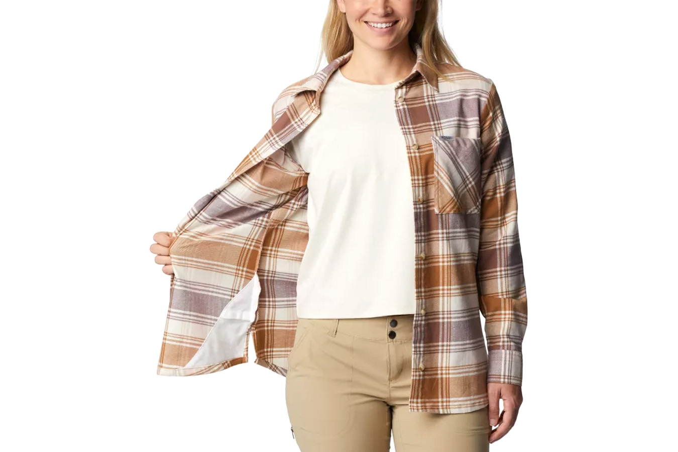 Columbia Women's Calico Basin Flannel Long Sleeve Shirt