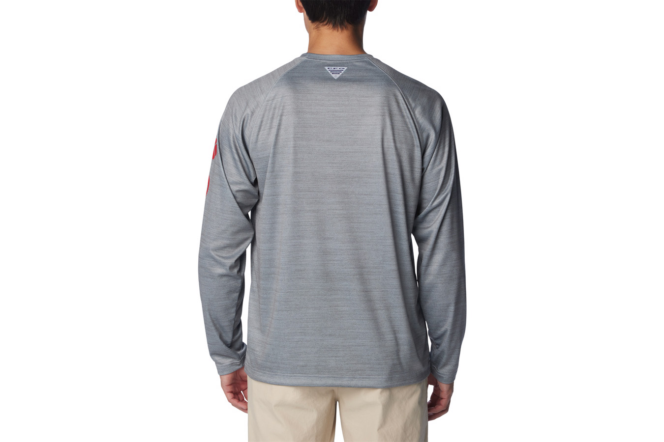 Columbia Men's PFG Terminal Tackle Heather Long Sleeve Shirt - Ohio State