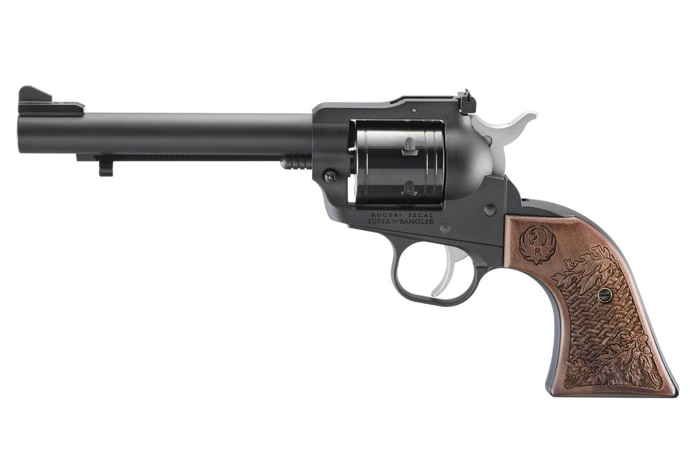 Ruger Super Wrangler 22LR/22WMR 8th Edition Collectors Series Rimfire Revolver with Metal License Plate, Decal and Lapel Pin