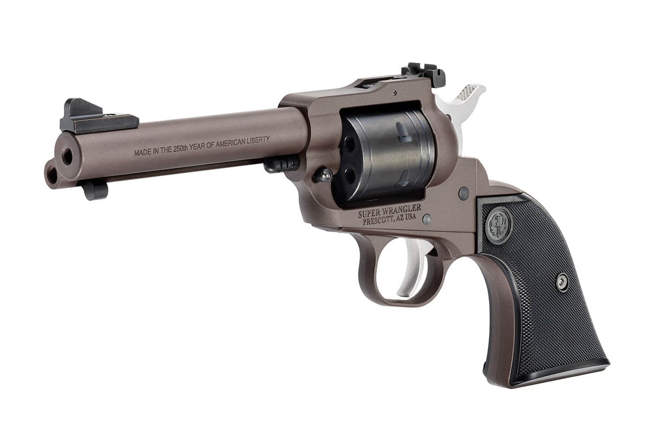 RUGER Super Wrangler 250th Anniversary Ed. 22LR/22 WMR Revolver with Bronze Cerakote Finish
