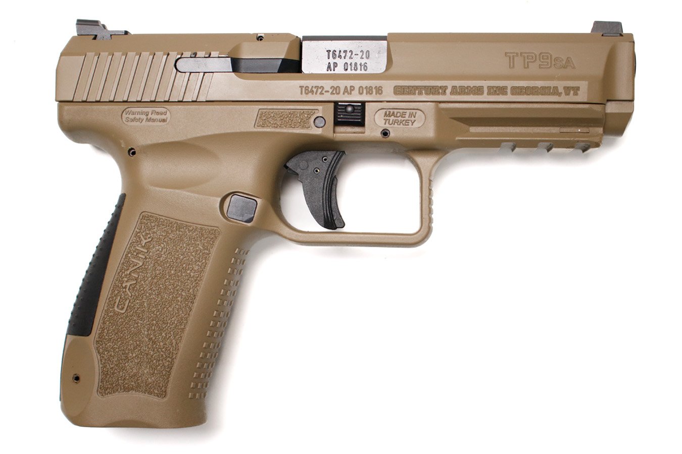 CANIK TP9SA Mod.2 9mm Police Trade-In Pistol with FDE Finish