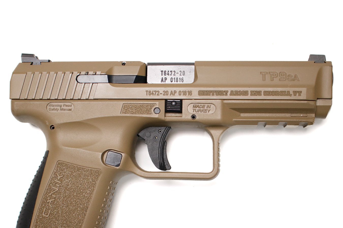 CANIK TP9SA Mod.2 9mm Police Trade-In Pistol with FDE Finish